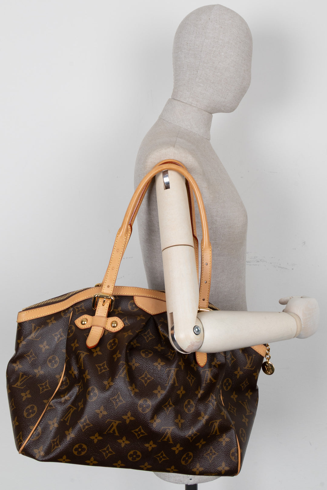 LOUIS VUITTON Tivoli GM Shoulder Bag MNG Canvas