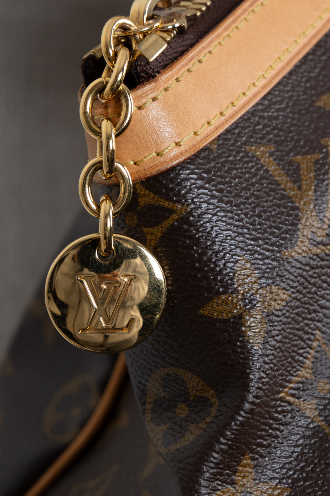 LOUIS VUITTON Tivoli GM Shoulder Bag MNG Canvas