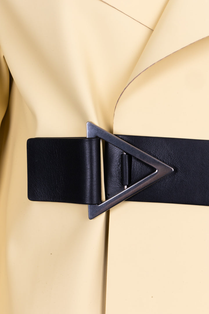 BOTTEGA VENETA 2019 Buckle Coat PVC Pale Yellow