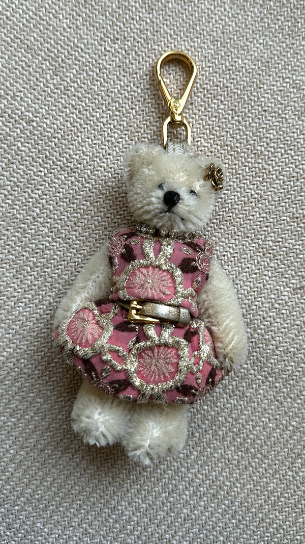 PRADA Teddy Bag Charm Pink