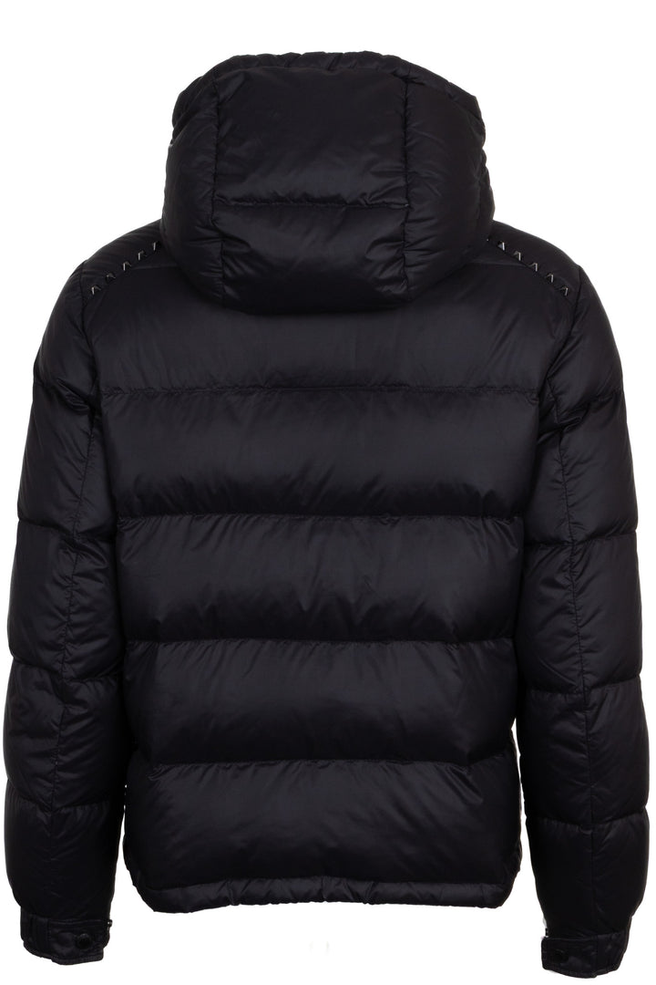 VALENTINO Rockstud Hooded Down Jacket Black