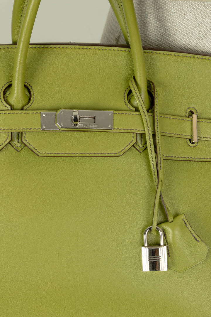 HERMÈS Birkin 35 Swift Vert Pelouse