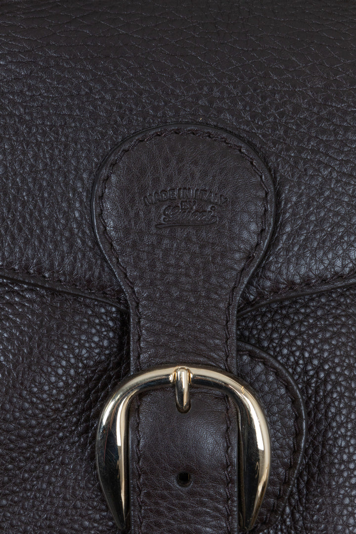 GUCCI Heritage Web Shoulder Bag Brown
