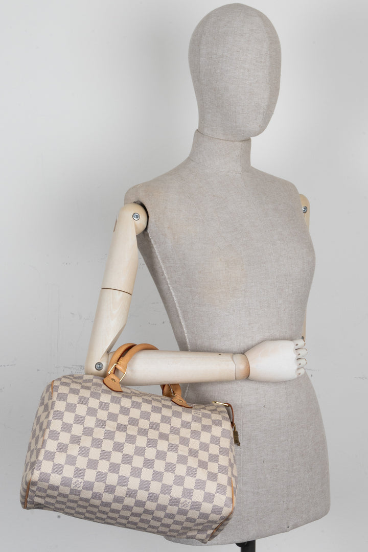 LOUIS VUITTON Speedy 30 Damier Azur