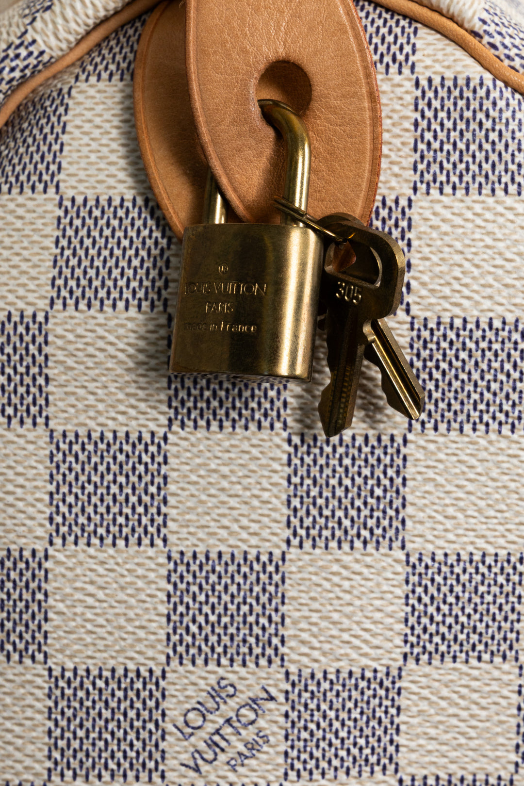 LOUIS VUITTON Speedy 30 Damier Azur