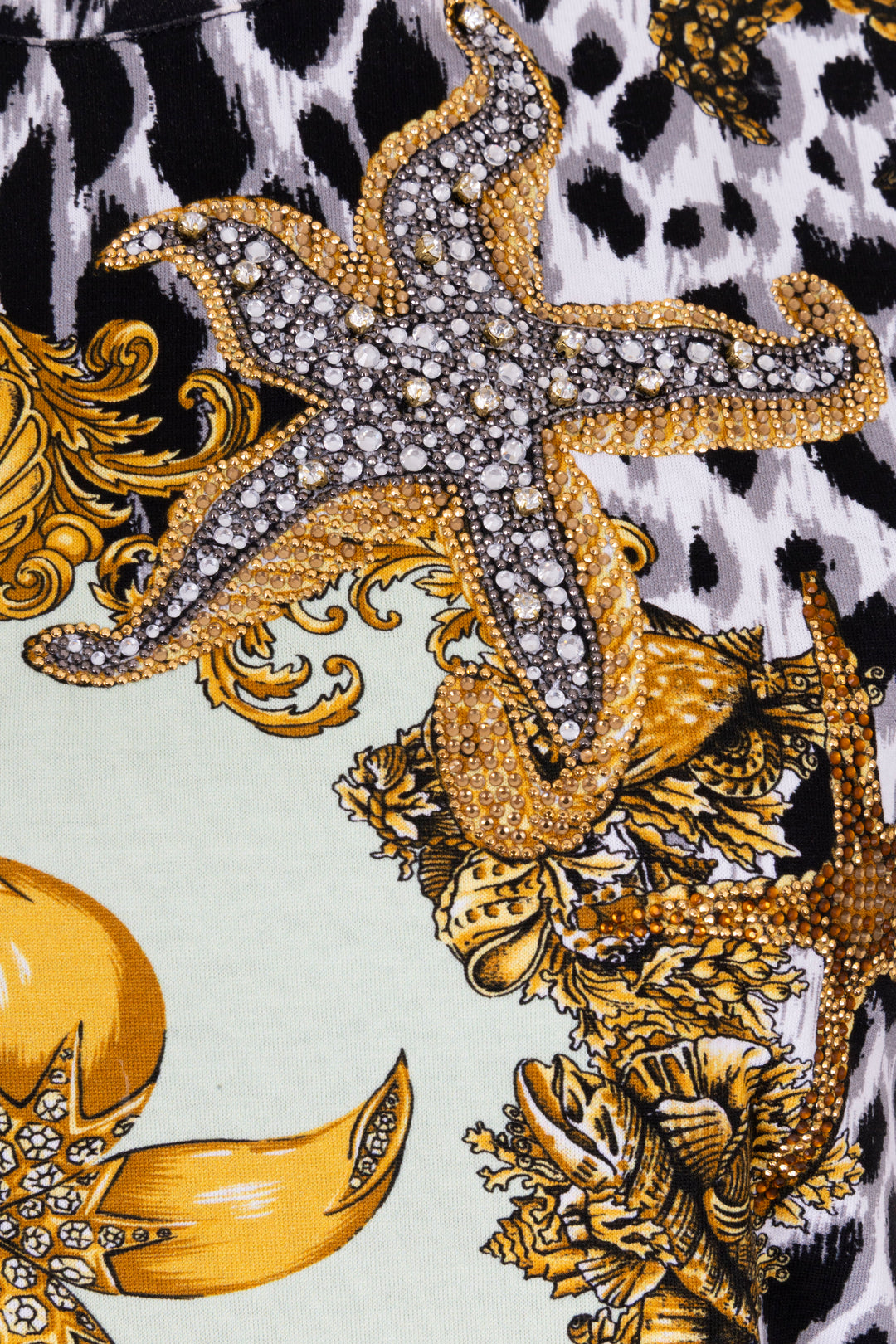 Chemise VERSACE Tresor De La Mer en coton multicolore