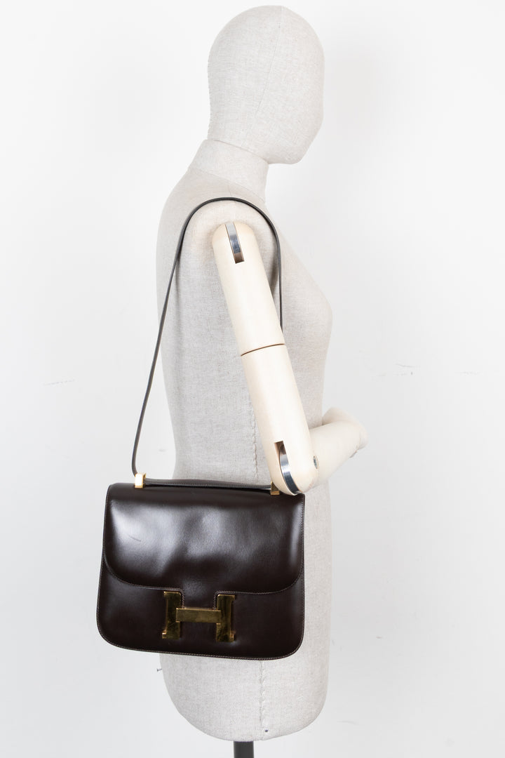 HERMÈS Vintage Constance 24 Box Chocolat