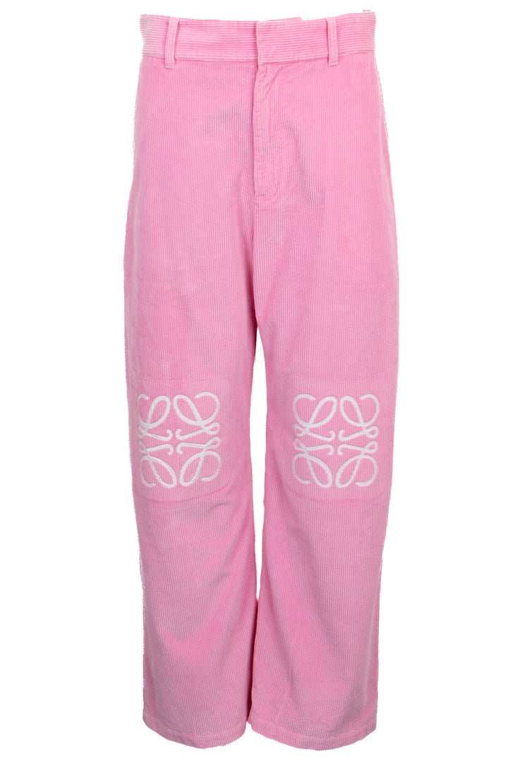 LOEWE Anagram Corduroy Pants Cotton Pink