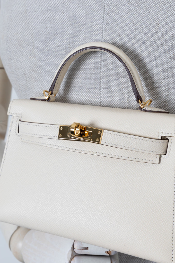HERMÈS Mini Kelly Epsom Nata