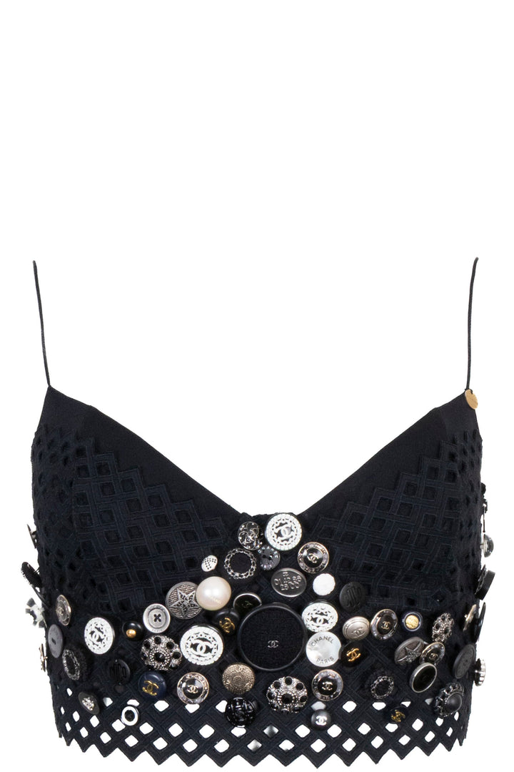 UNFOLD Embroidered Button Bustier