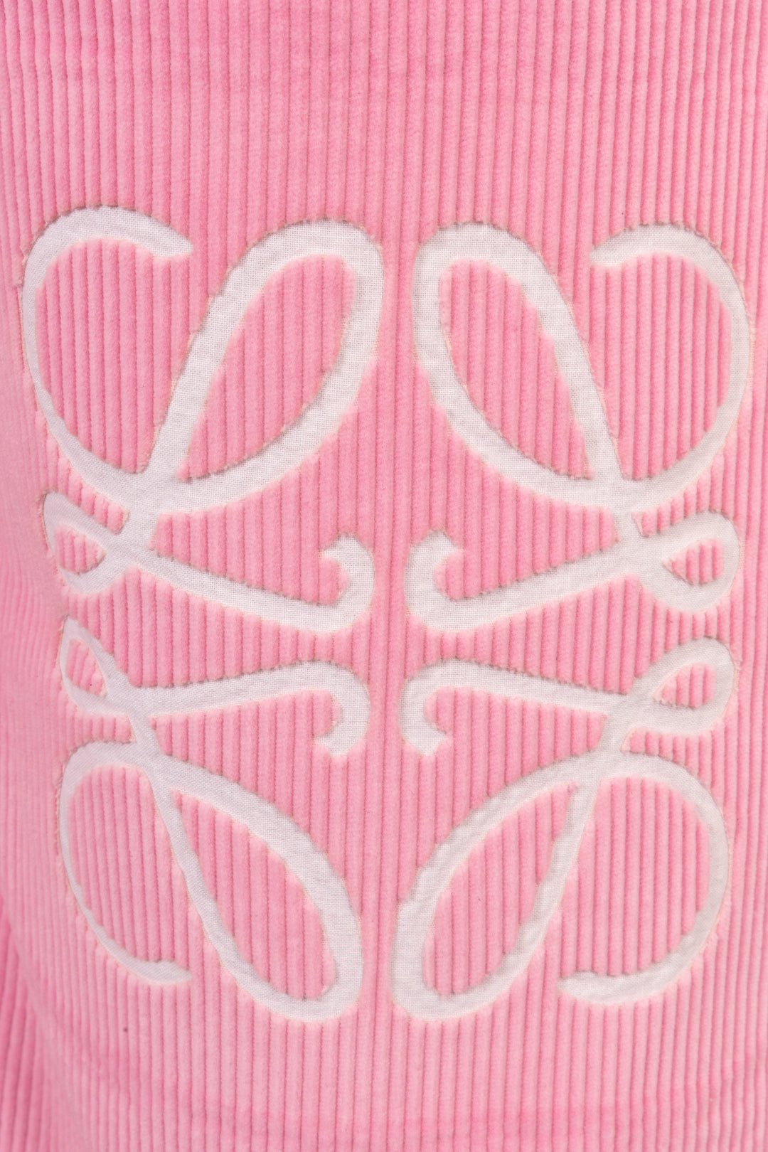 LOEWE Anagram Corduroy Pants Cotton Pink