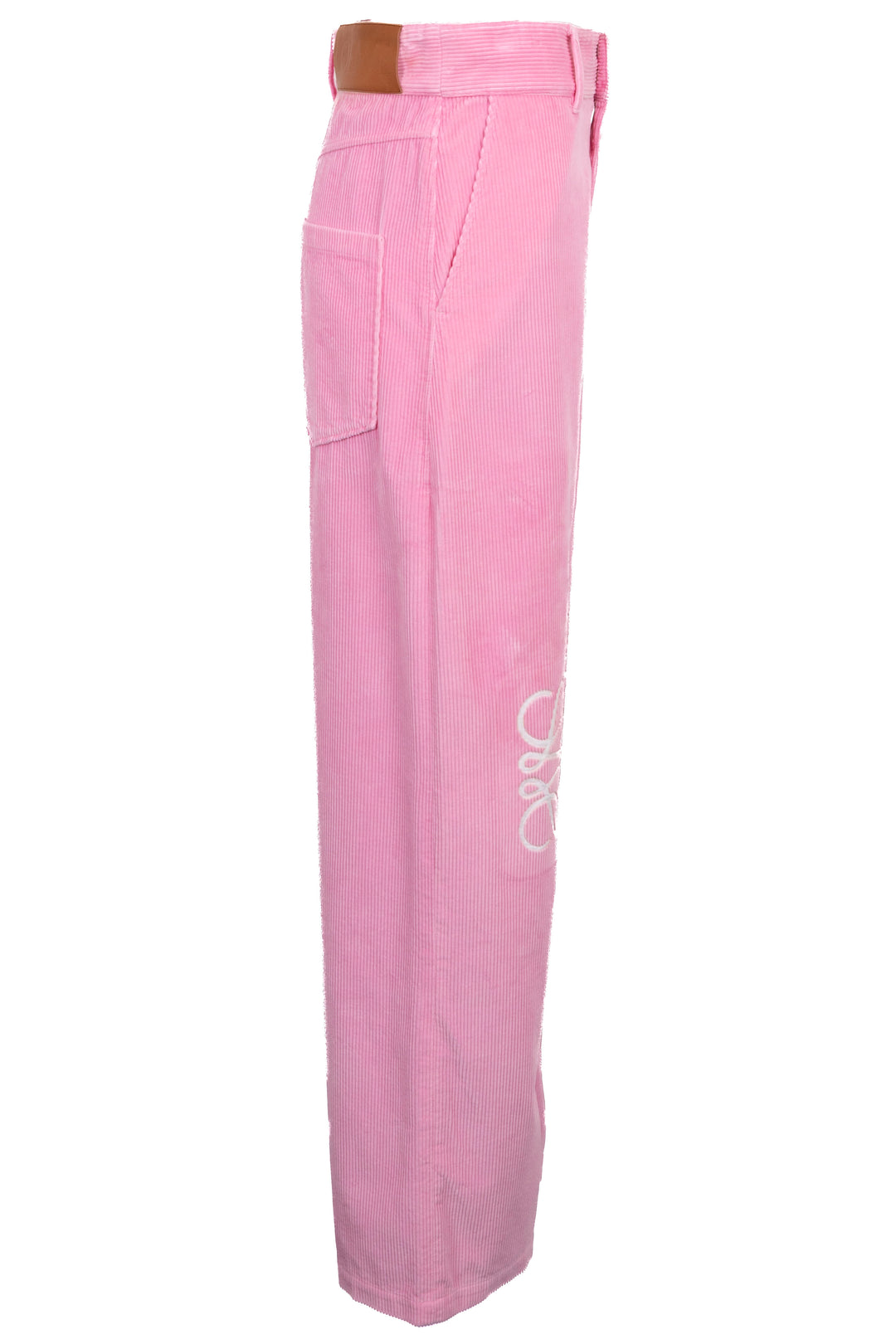 LOEWE Anagram Corduroy Pants Cotton Pink
