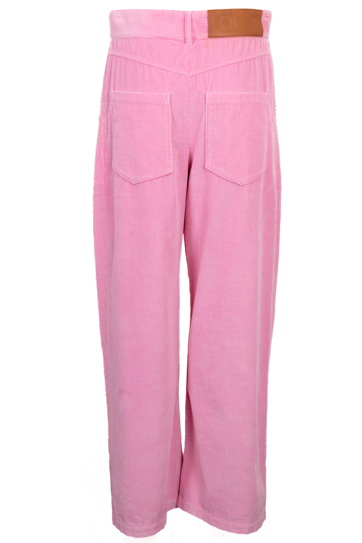 LOEWE Anagram Corduroy Pants Cotton Pink