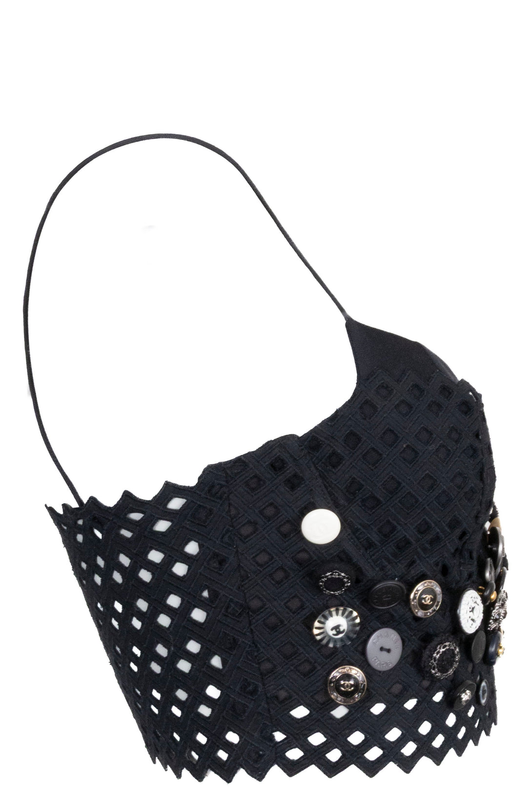 UNFOLD Embroidered Button Bustier