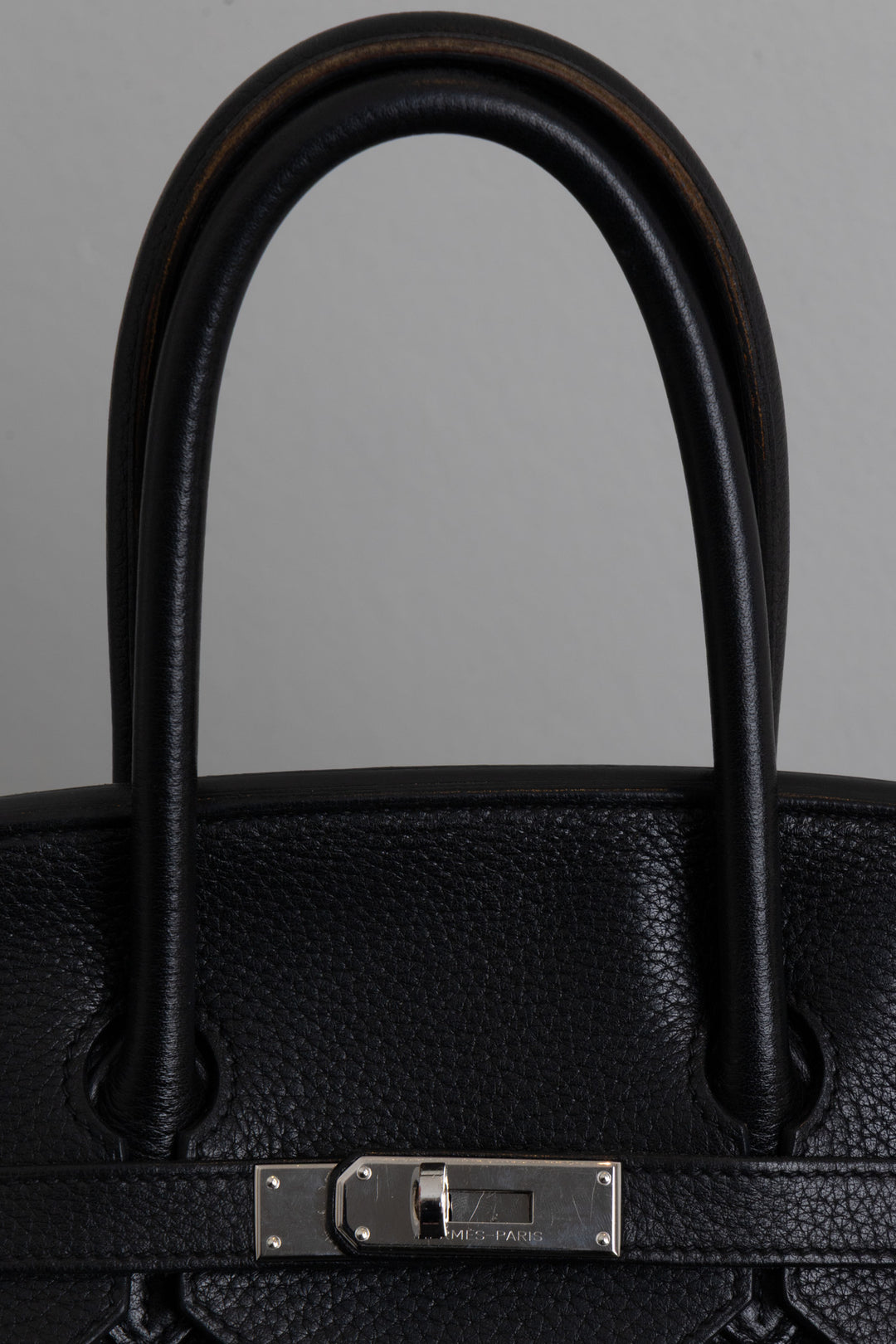 HERMÈS Birkin 35 Retourne Clemence Noir Palladium
