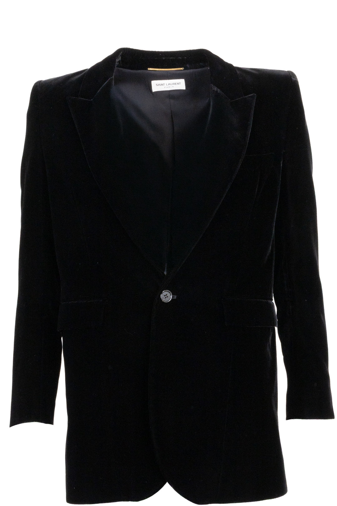 SAINT LAURENT Blazer en velours noir