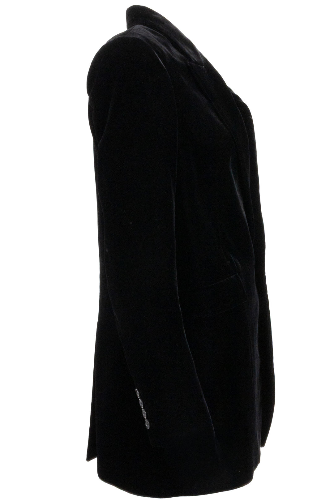 SAINT LAURENT Blazer en velours noir