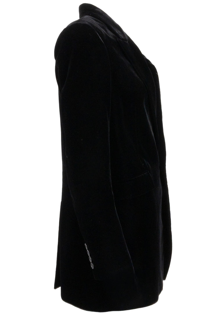 SAINT LAURENT Blazer en velours noir