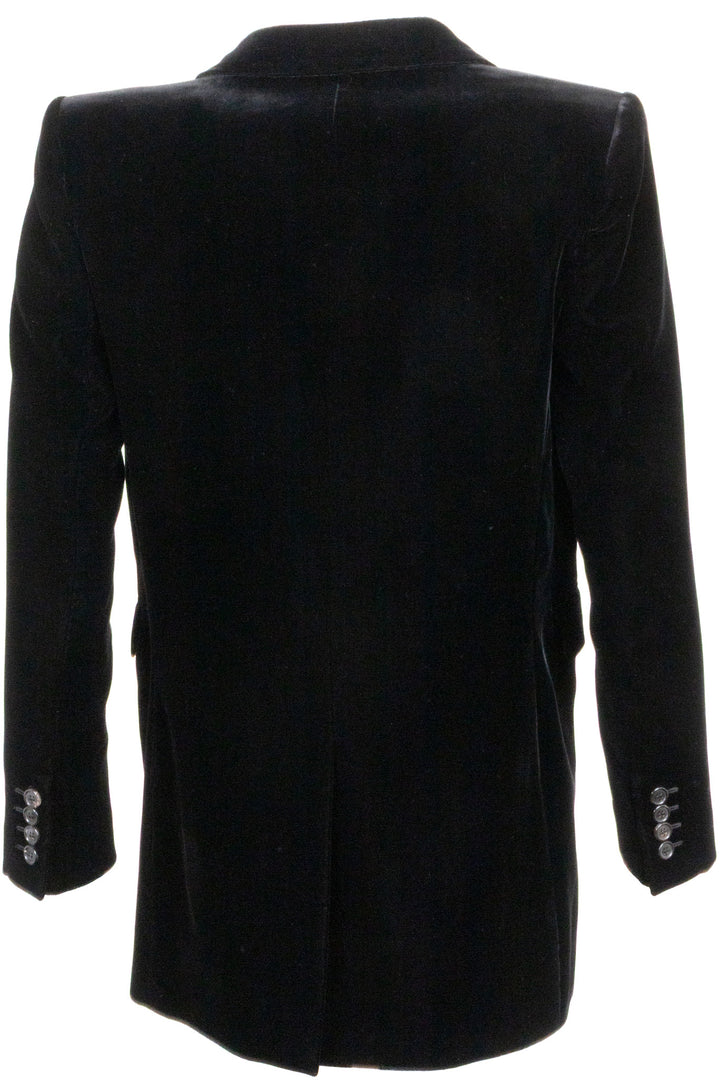 SAINT LAURENT Blazer en velours noir