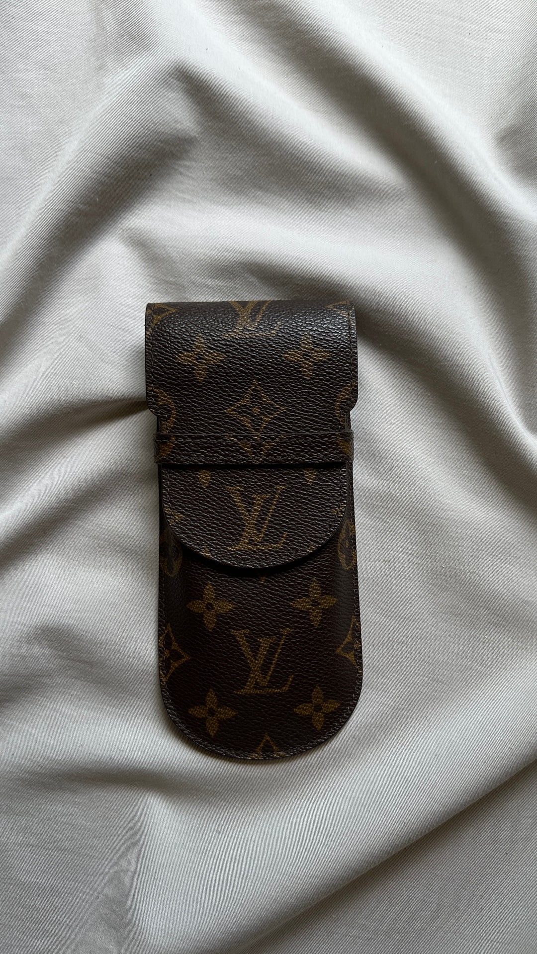 LOUIS VUITTON Glasses Case MNG Canvas