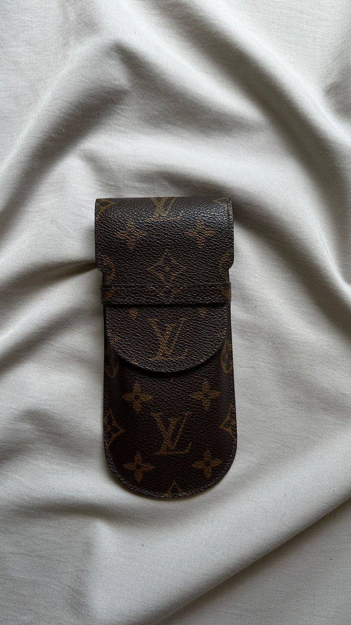 LOUIS VUITTON Glasses Case MNG Canvas