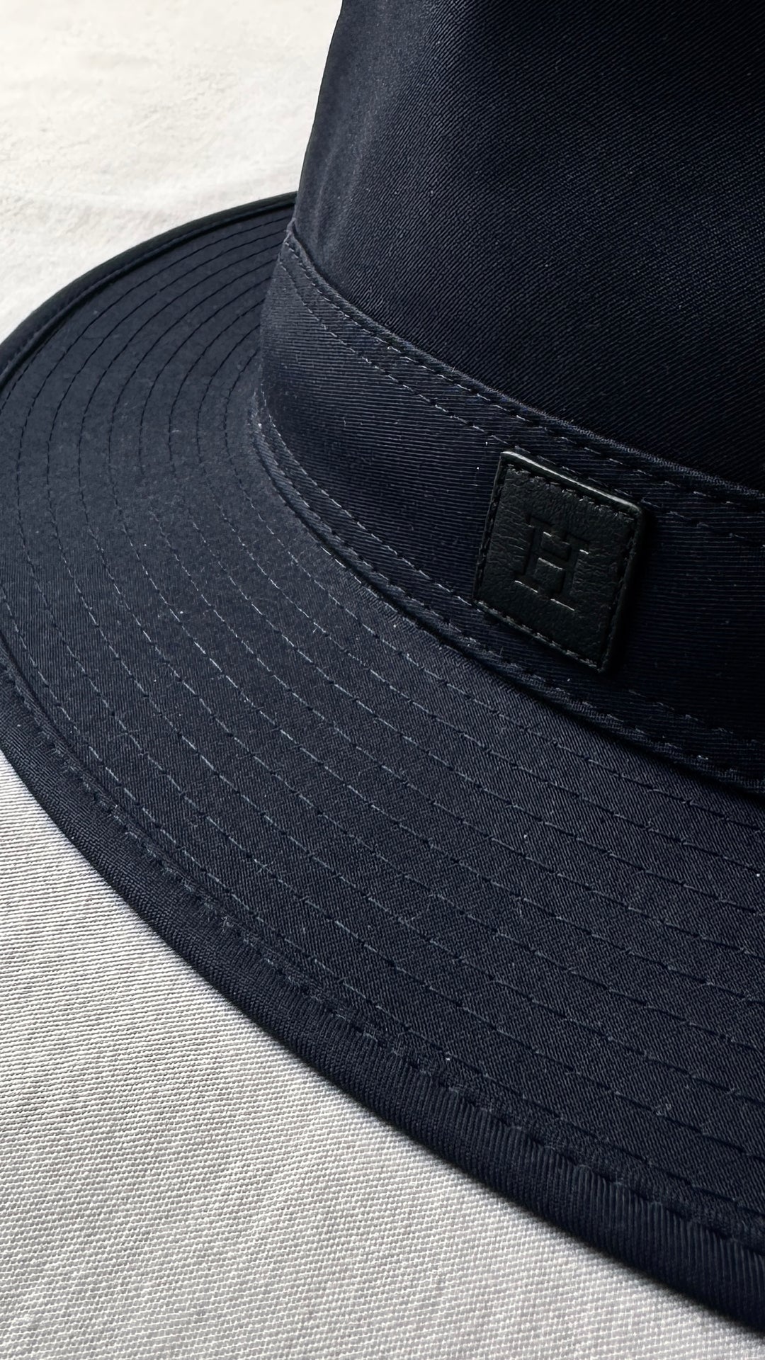 HERMÈS Bucket Hat Navy