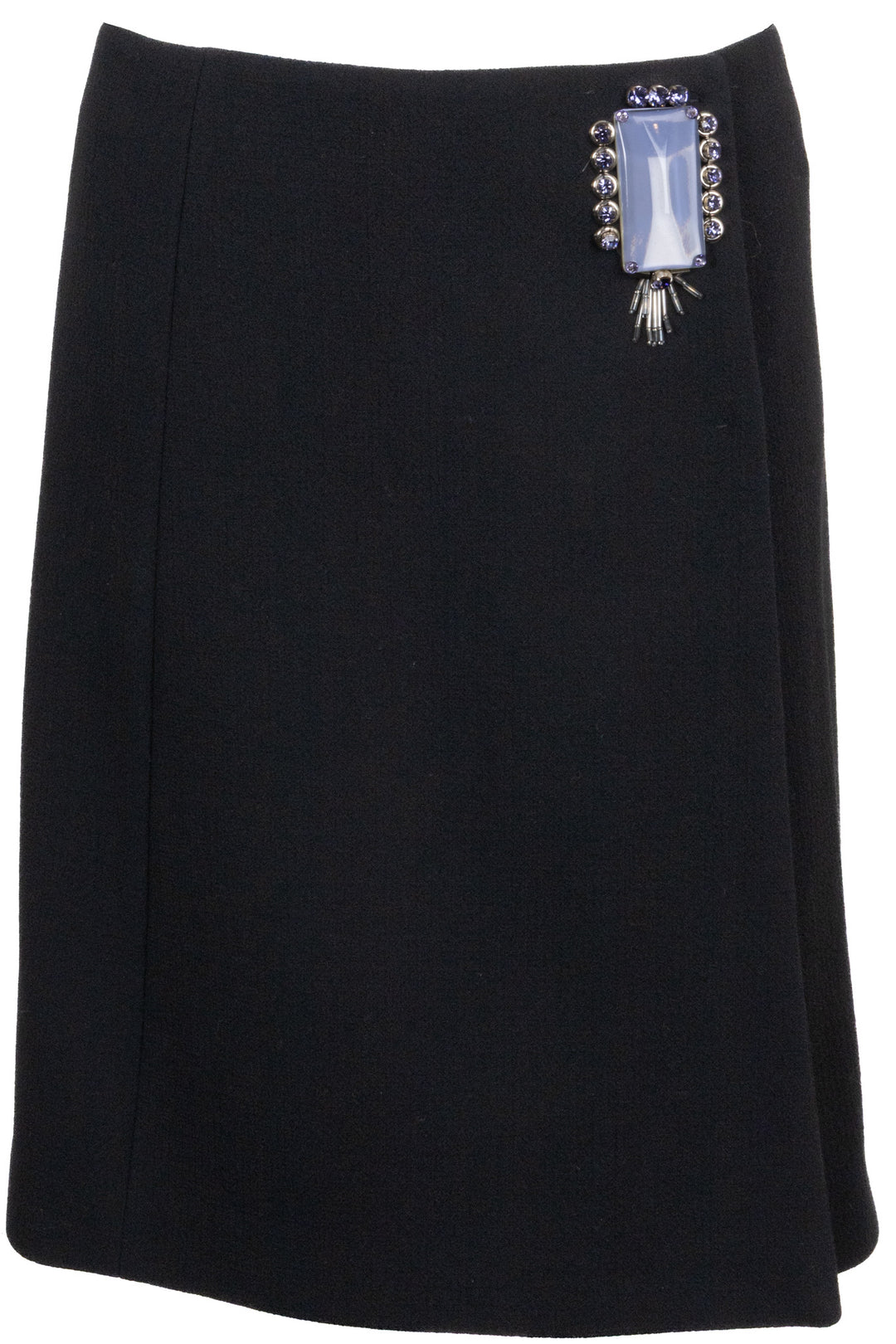 Broche pour jupe PRADA en laine noire
