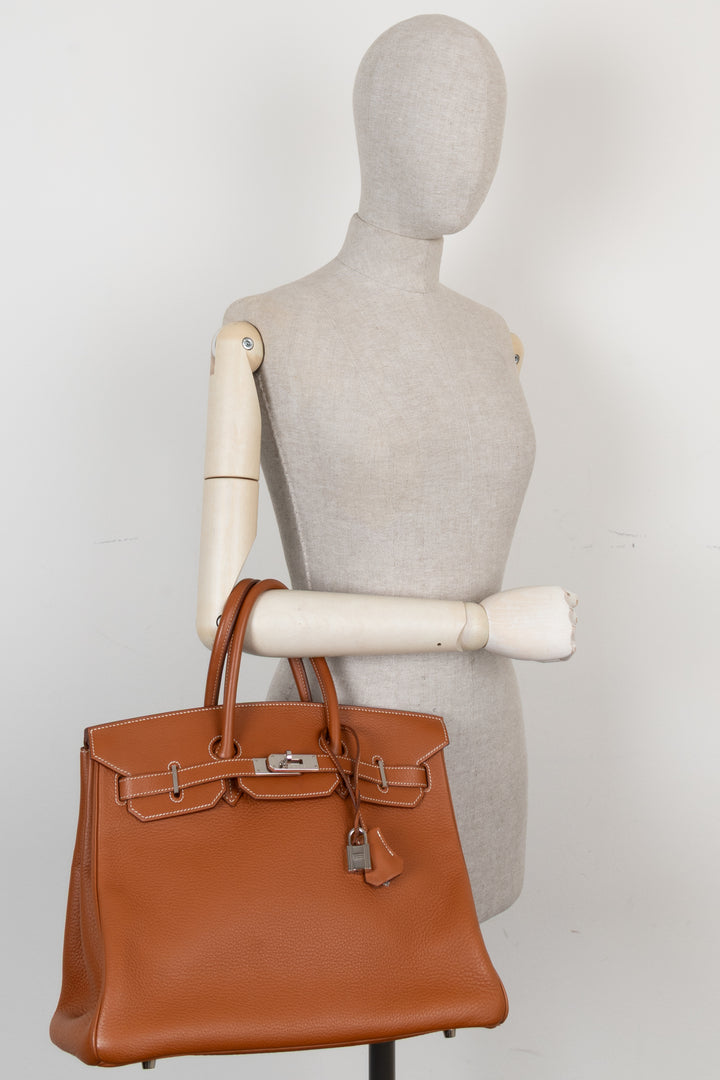 HERMÈS Birkin 35 Clemence Clay