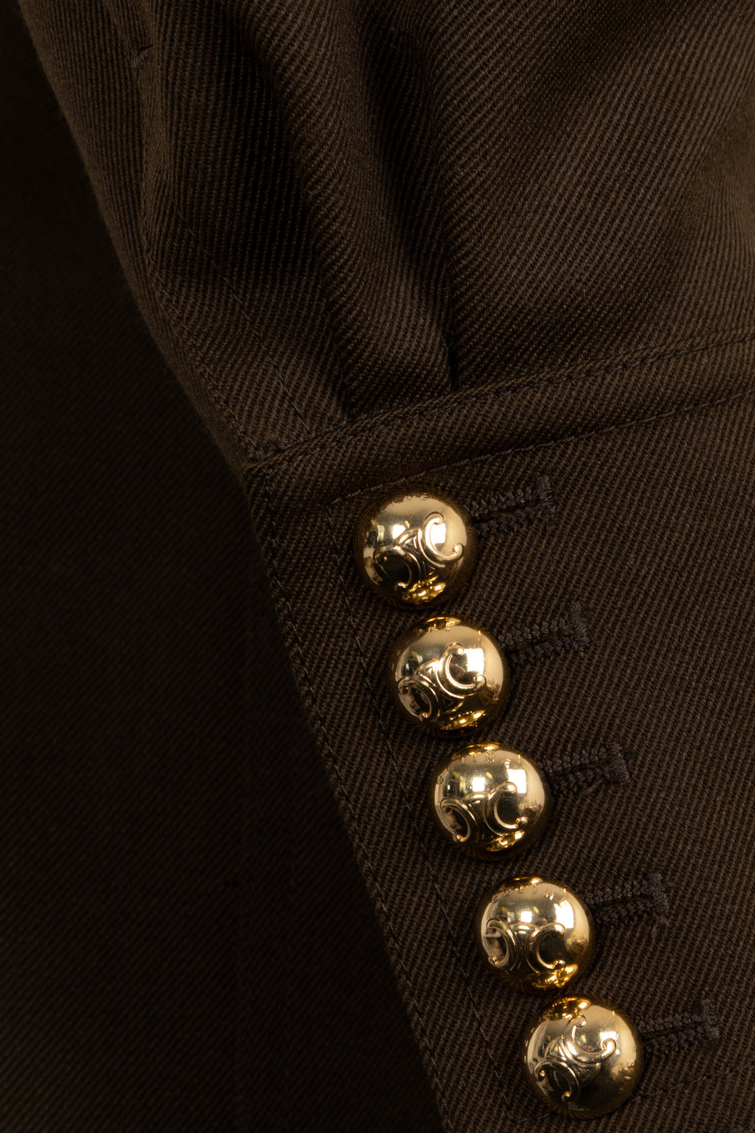 CELINE Army Jacket Wool Khaki