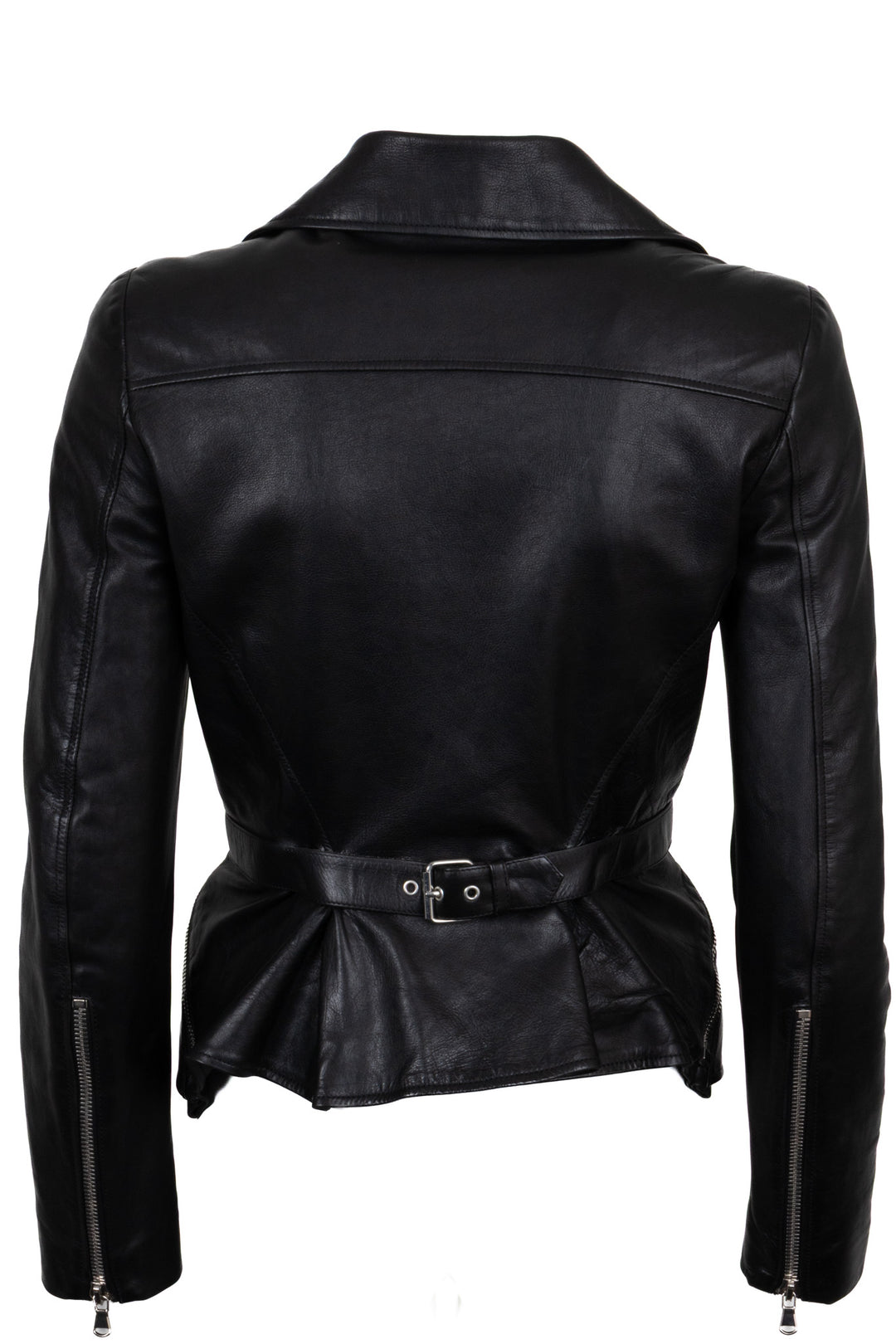 ALEXANDER MCQUEEN Classic Leather Jacket Black