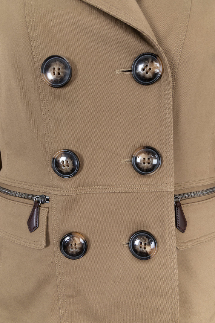 BURBERRY BRIT Jacket Cotton Khaki