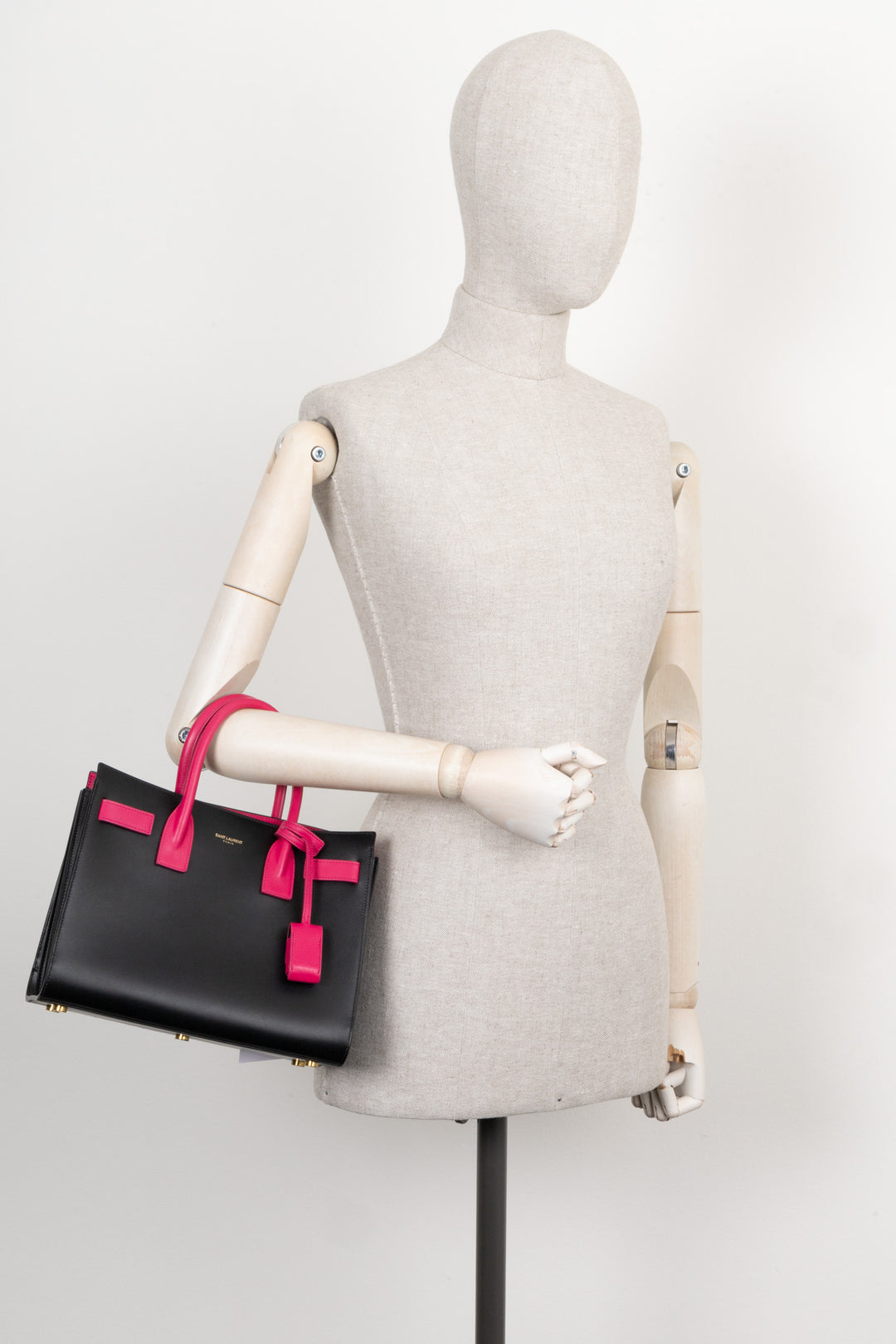 SAINT LAURENT Sac De Jour Bébé Bicolore