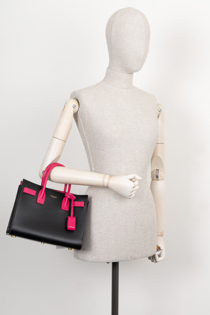 SAINT LAURENT Sac De Jour Bébé Bicolore
