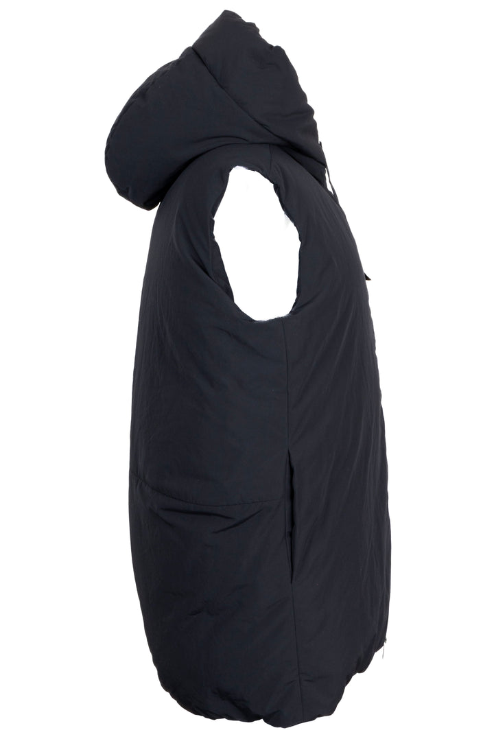 JIL SANDER Puffer Zip Gilet Black