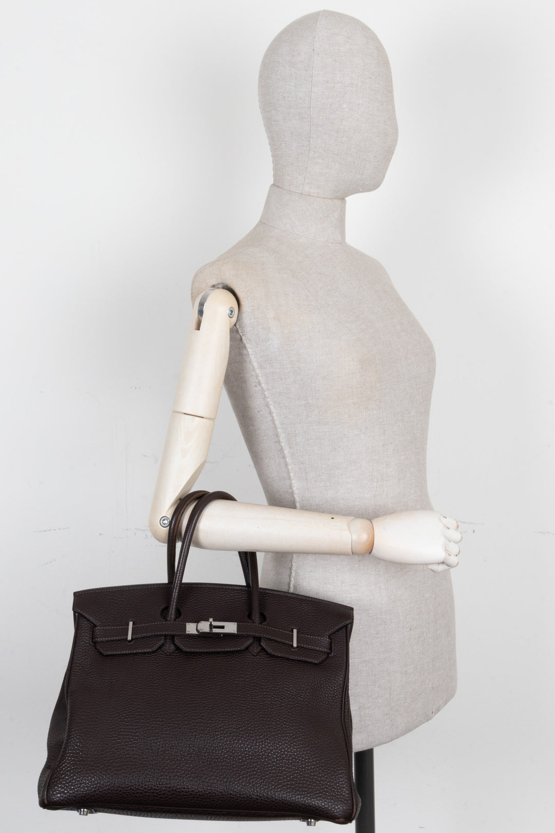 HERMÈS Birkin 35 Retourne Togo Chocolat