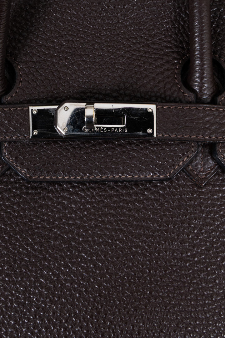 HERMÈS Birkin 35 Retourne Togo Chocolat