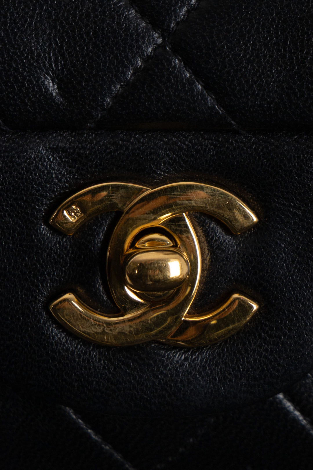 CHANEL Vintage Small Double Flap Bag Black