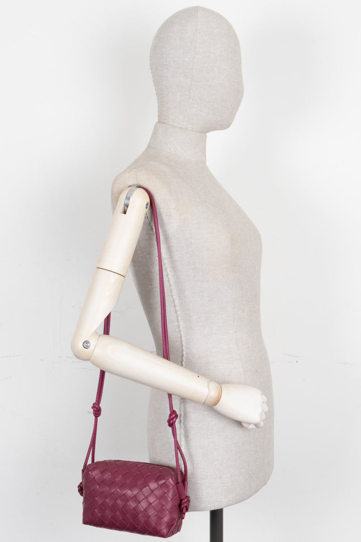 BOTTEGA VENETA Mini Loop Camera Bag Leather Pink