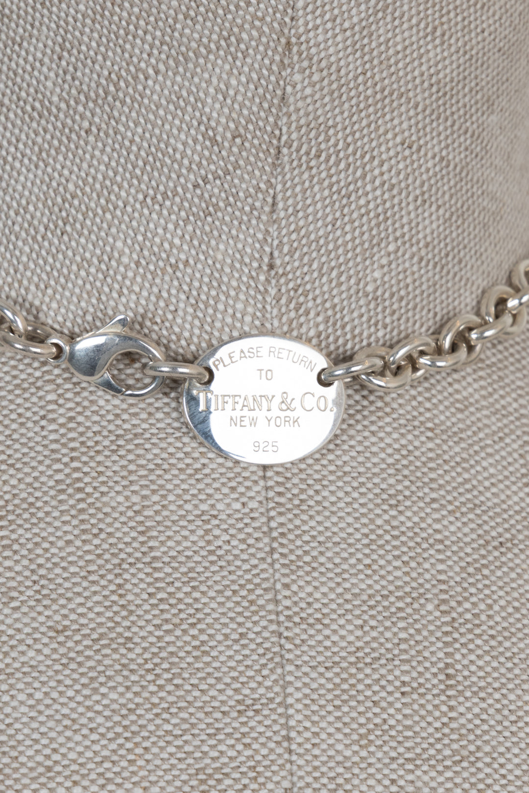 TIFFANY&CO. Return to Tiffany Oval Necklace Silver