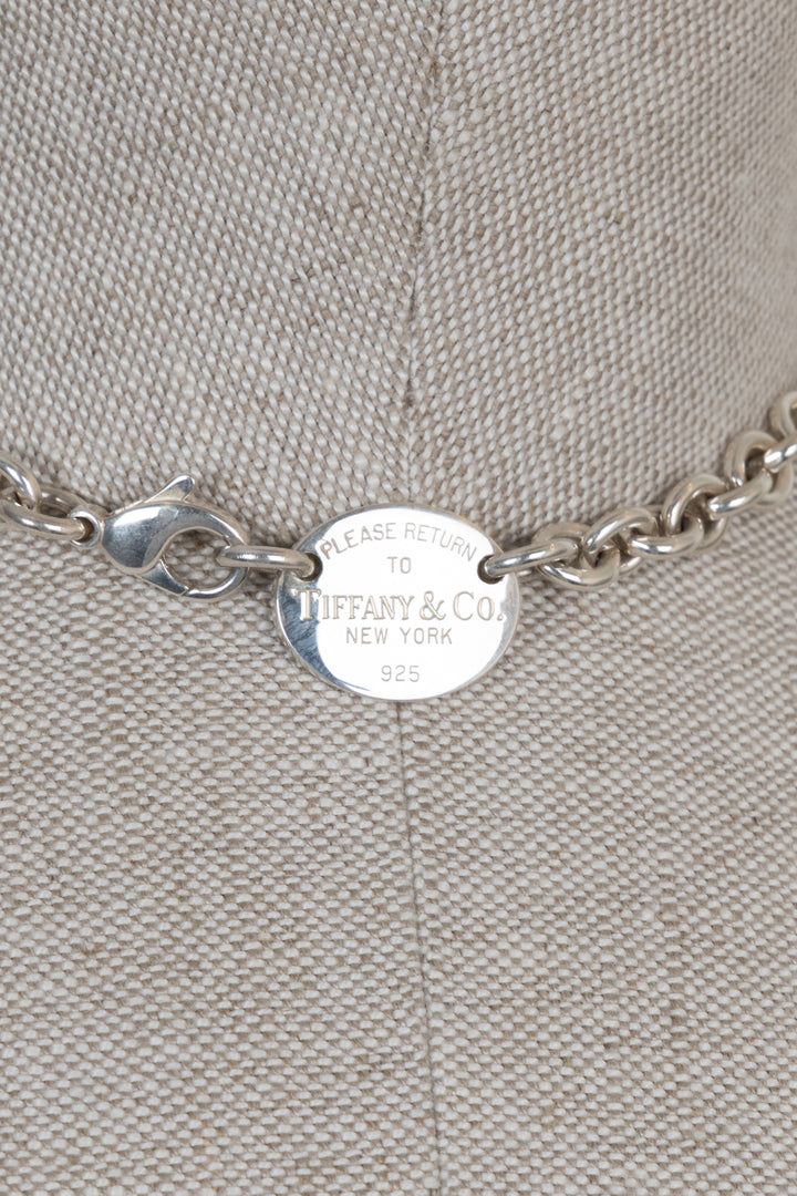 TIFFANY&CO. Return to Tiffany Oval Necklace Silver
