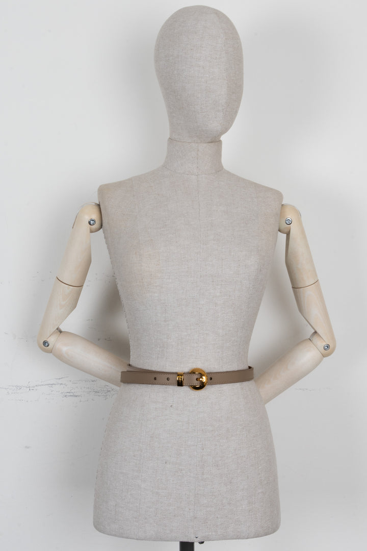 LOEWE Pebble Belt Leather Taupe