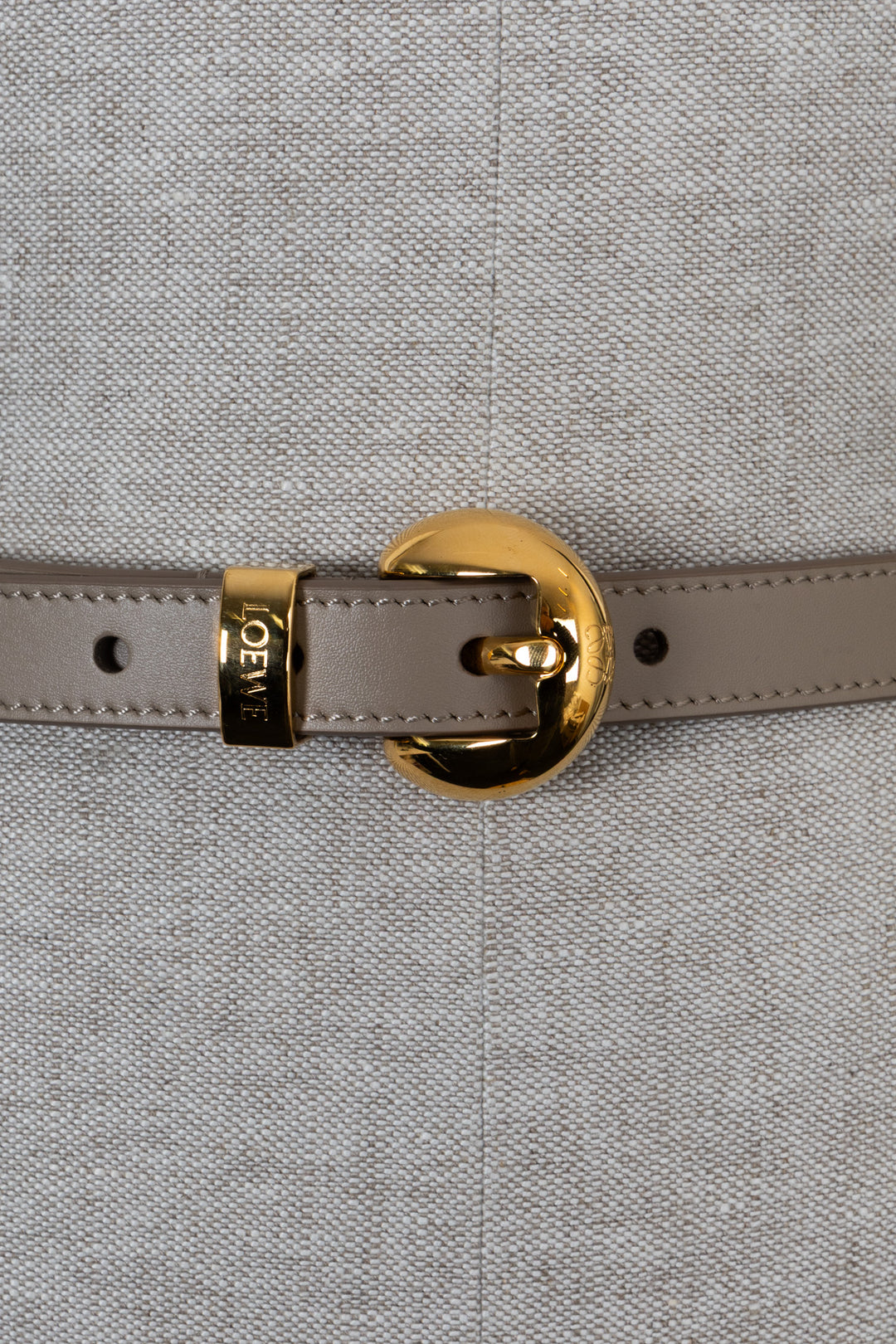 LOEWE Pebble Belt Leather Taupe