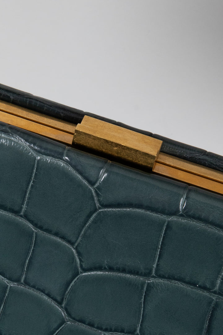 CELINE Cypress Bag Alligator Green