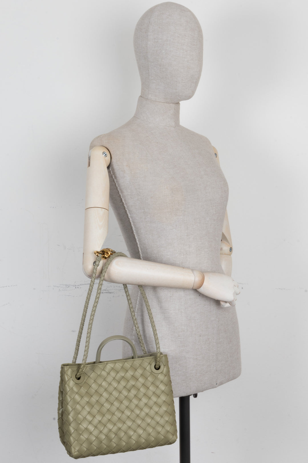 BOTTEGA VENETA Small Andiamo Tote Leather Sage