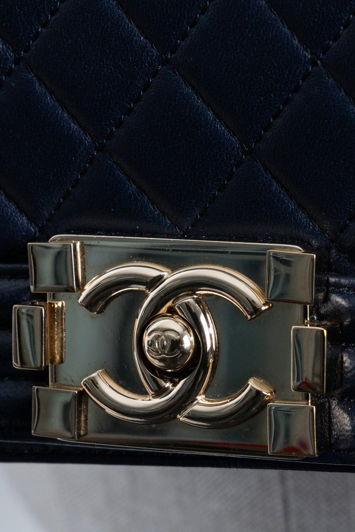 CHANEL Boy Bag Classic Navy