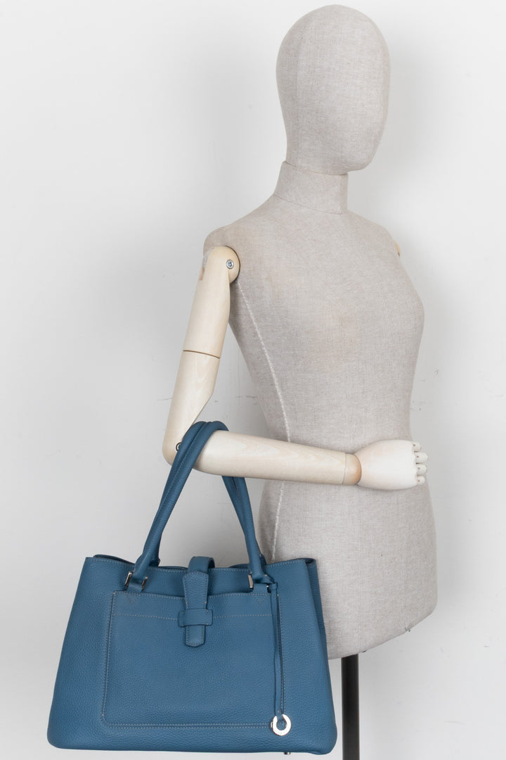 LORO PIANA Bellevue Bag Leather Blue