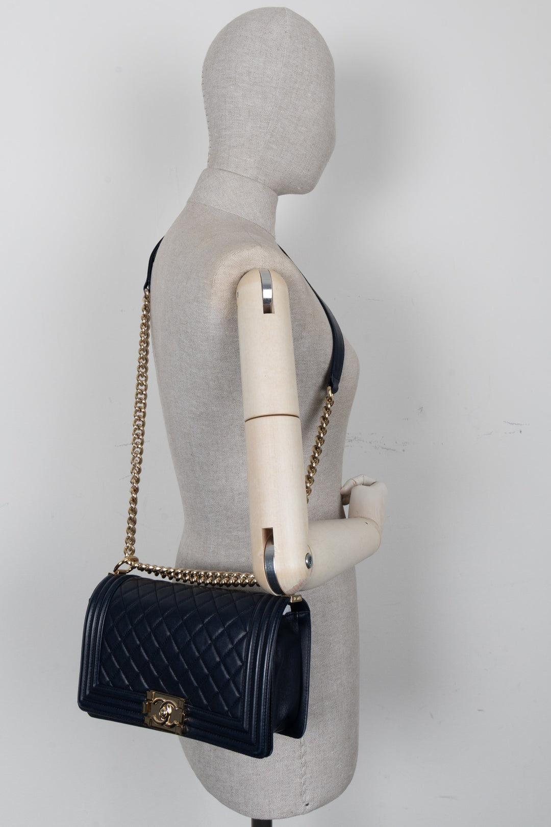 CHANEL Boy Bag Classic Navy