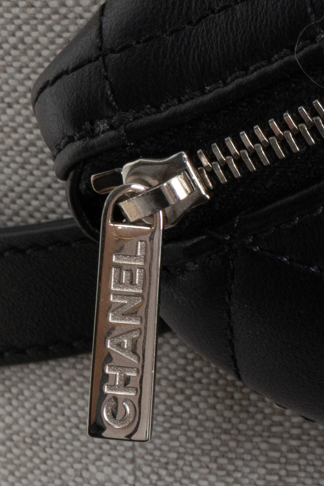 CHANEL Quilted Uniform Belt Bag Black