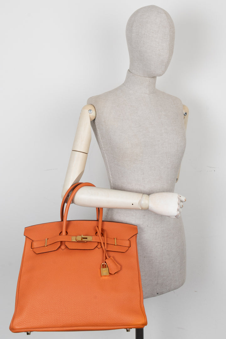 HERMÈS Birkin 35 Togo Orange
