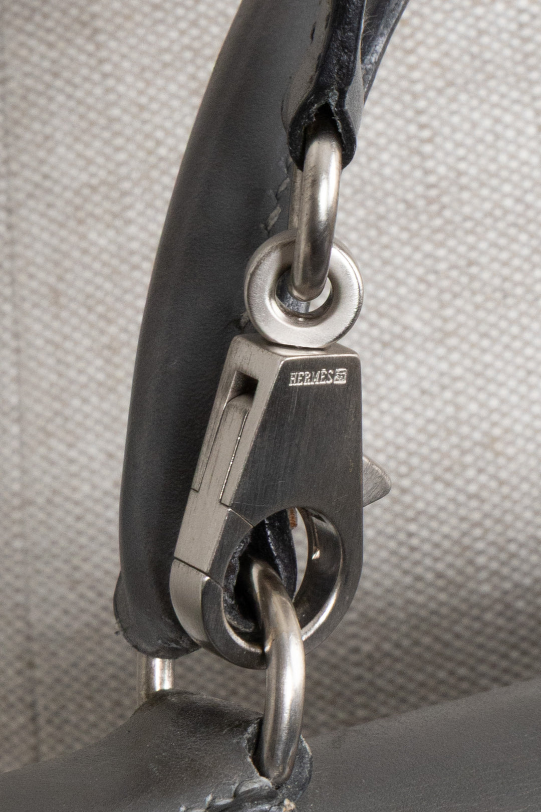 HERMÈS Kelly 32 Sellier Box Gris